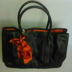 Hermes"Twilly Exclusive"Garden Party Leather Tote